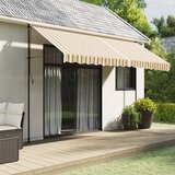 vidaXL Nadomestna tkanina za tendo večbarvne črte 4x3 m | Shoptok.si