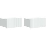  Noćni ormarić za montažu na zid 2 pcs Bijela 49 x 34 5 x 24 cm | shoptok.hr