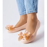 Gemre Beige ballerina flats with a bow Jerome Cijene