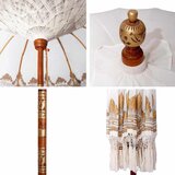 Balineški Parasol Krema 215 x 215 x 260 cm | Eponuda.com