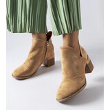 Gemre Beige ankle boots with irregular upper Busson | Shoptok.si