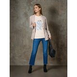 Sinsay Pamučna majica s metalik printom | shoptok.hr
