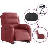  Električni naslanjač s funkcijo vstajanja vin. rdeče um. usnje, (20926725) | Shoptok.si