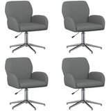  Okretne radne stolice 4 kom. 54 x 58 x 90 cm Tamnosiva Tkanina | Eponuda.com