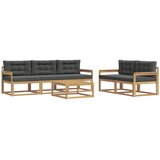  Set vanjskih sofa s jastukom 6 pcs Bijela i antracit | shoptok.hr