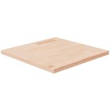 vidaXL Kvadratna mizna plošča 50x50x2,5 cm neobdelana trdna hrastovina | Shoptok.si