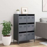 vidaXL Visoka omara antracit 68x39x101,5 cm jeklo | Shoptok.si