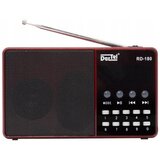 Dartel prijenosni radio RD-180, FM, Bluetooth, MP3, punjiva baterija, crveni Slike