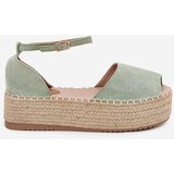 Boto Women's platform espadrilles with weaving mint Selise | shoptok.hr