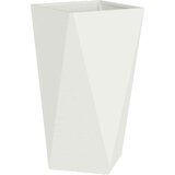  Cvetlično korito 2 pcs Bela 40 x 40 x 75 cm Jeklo, (5000207333) | Shoptok.si