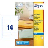 Avery Zweckform Transparentne etikete za DL ovojnice 99,1 x 38,1 mm Cene