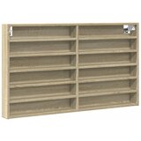  The Living Store Vitrina sonoma hrast 100x8,5x58 cm iverna plošča - Vitrina, (21497156) | Shoptok.si
