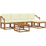  Set vanjskih sofa 6 kom. Prirodna i krem | shoptok.hr