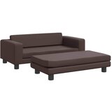  Krevet za pse s produžetkom smeđi 100 x 50 x 30 cm umjetna koža | shoptok.hr