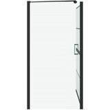  Ekran za kadu i tuš Crna i prozirna 100 x 68 x 128 cm | shoptok.hr