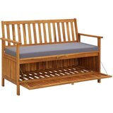  Klupa za pohranu 120 cm od masivnog bagremovog drva | shoptok.hr
