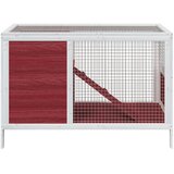  Kavez za zečeve boja kave 103 x 44 x 69,5 cm masivna borovina | shoptok.hr