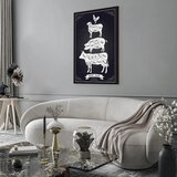 Slika - Kitchen Essential (1 Part) Vertical 60x90 U crnom drvenom okviru | shoptok.hr