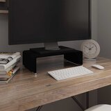  Stalak za TV/Monitor Stakleni Crni 40x25x11 cm | shoptok.hr
