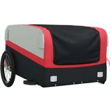 Prikolica za bicikl crno-crvena 45 kg željezna | shoptok.hr