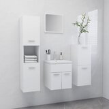 Maison Chic Komplet kopalniškega pohištva - Kopalniški sestavi bele barve iverna plošča, (21787351) | Shoptok.si