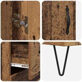 vidaXL Highboard Staro drvo 69,5 x 34 x 180 cm Konstruirano drvo | shoptok.hr
