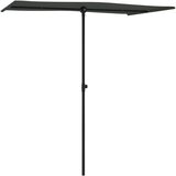  Vrtni suncobran s aluminijskom šipkom 180 x 110 cm antracit | shoptok.hr