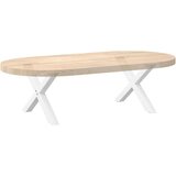  Noge za klubsko mizico v obliki črke X, 2 kosa, bele, 60 x (30-31) cm, jeklo, (22123762) | Shoptok.si