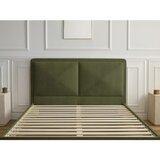Bobochic Paris Zeleni podstavljeni tapecirani bračni krevet s podnicom 160x200 cm Mara – | shoptok.hr