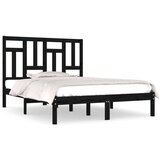  Za krevet od masivne borovine crni 200 x 200 cm | shoptok.hr