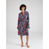 French Connection Dolga srajca 'ADALINA' mornarska / svetlo modra / oranžna | Shoptok.si