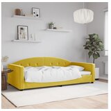 vidaXL Dnevni krevet žuti 100 x 200 cm baršunasti | shoptok.hr