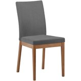 Cantus STOL, les, tekstil barve hrasta, sivorjava | Shoptok.si