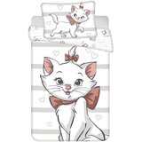 Jerry Fabrics Bela bombažna otroška posteljnina za otroško posteljico 100x135 cm Marie Cat "Bow" – | Shoptok.si