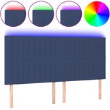  LED uzglavlje plavo 160x5x118/128 cm od tkanine | shoptok.hr