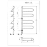  Električni okretni sušač peškira ELECTRA 120W/230V 102,5x47,5 cm nerđajući čelik/krom levi | Eponuda.com