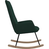  Stolica za ljuljanje od tkanine tamnozelena | shoptok.hr