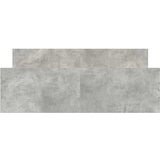  Okvir kreveta s uzglavljem i podnožjem boja betona 135x190 cm | shoptok.hr