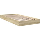  The Living Store Posteljni okvir sonoma hrast 75x190 cm inženirski les - Posteljni Okvir, (21497820) | Shoptok.si