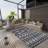 Vanjski tepih ARAKIL crni 190 x 290 cm PP | shoptok.hr