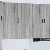  Stenska kuhinjska omarica s polico Siva Sonoma 50 x 31 x 100 cm | Shoptok.si