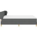 vidaXL Box Spring Krevet s Madracem Tamno Siva 140x190 cm Tkanina | shoptok.hr