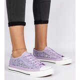 D/CEO marka niezdefiniowana Purple women's perforated sneakers Saha | ePonuda.com