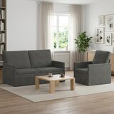  Set sofe 2 pcs Tamnosiva Kordura tekstil | shoptok.hr