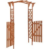 vidaXL Pergola s vratima 116 x 40 x 204 cm od masivne jelovine | shoptok.hr