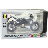  Metalni motor za igro z zvočnimi in svetlobnimi učinki 1:12 - bela/črna | Shoptok.si