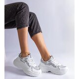 Gemre White sneakers with glitter inserts Rigel | Shoptok.si