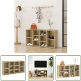 The Living Store Klop za shranjevanje čevljev sonoma hrast 103x30x54,5 cm - Klop Za Čevlje, (21744514) | Shoptok.si