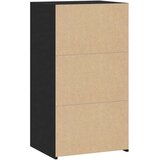 vidaXL Komoda črna 50x41x93 cm inženirski les | Shoptok.si