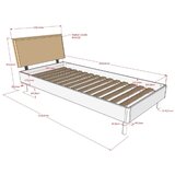 Vipack Dječji krevet od punog hrasta 90x200 cm u prirodnoj boji Forrest – | shoptok.hr